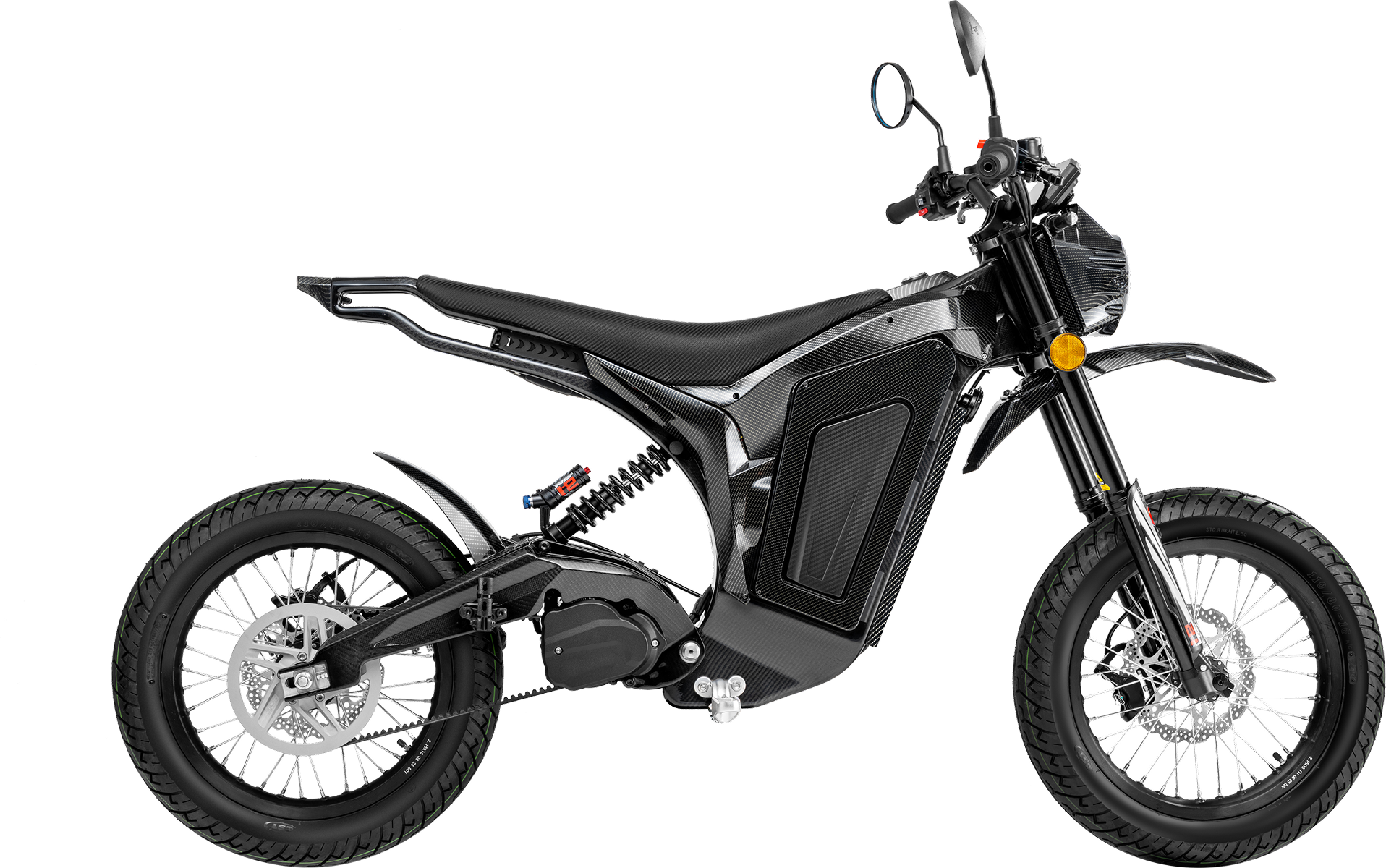 YIPOWER Samurai Noir 15kW Carbon Fiber Electric Motorcycle-1