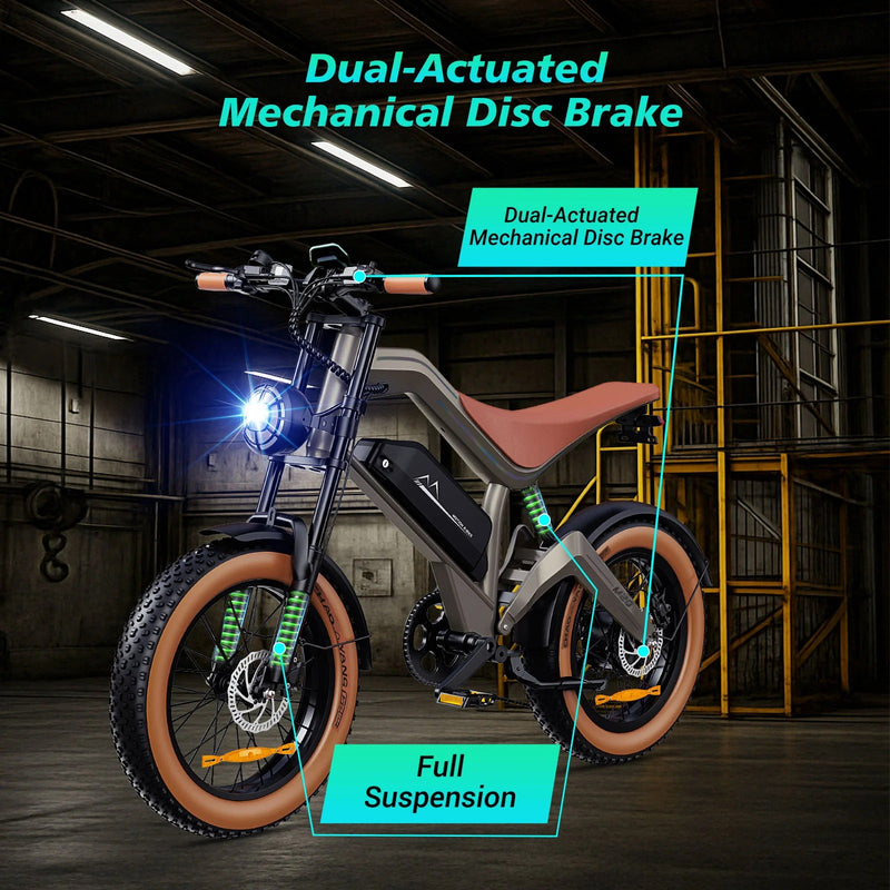 NEW DYU M20 Lite All-Terrain Long-Range Electric Bike-2