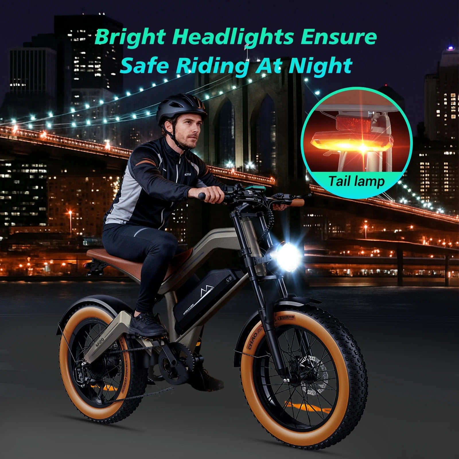 NEW DYU M20 Lite All-Terrain Long-Range Electric Bike-3