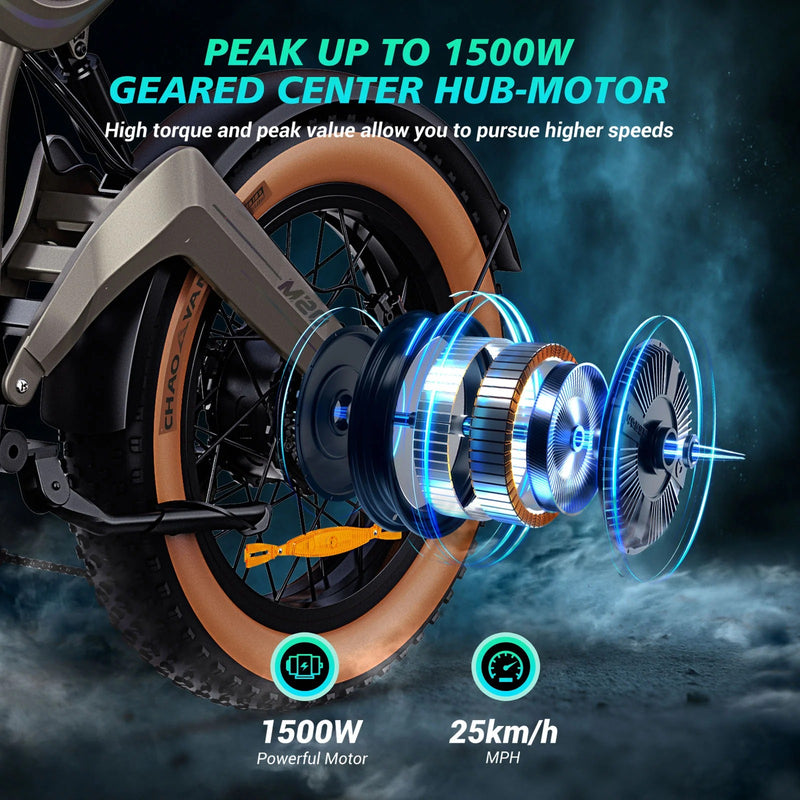NEW DYU M20 Lite All-Terrain Long-Range Electric Bike-6