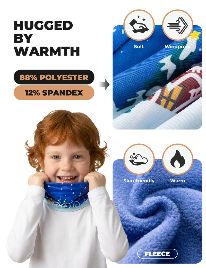 Kids Fleece Warm Face Cover & Neck Gaiter - ridemart