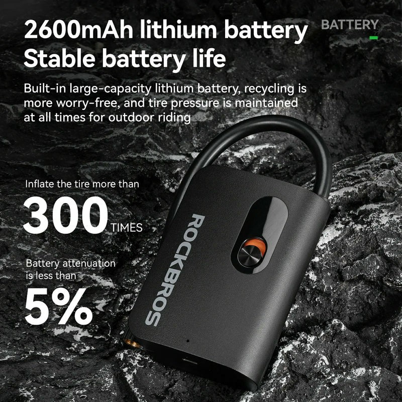 L1 Mini Electric Bike Pump - 70PSI-3