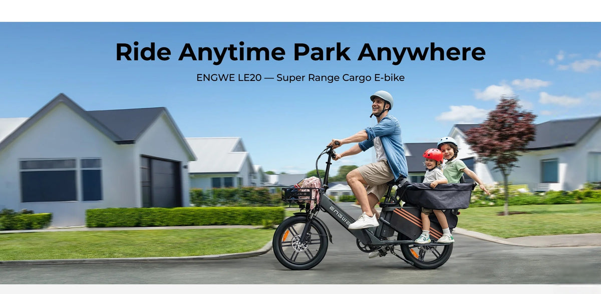 ENGWE LE20 1300W Ebike de pasajero con asistencia de pedaleo y sensor de par, paso bajo
