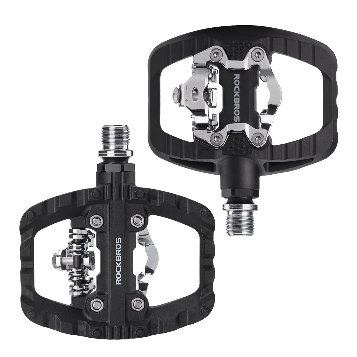Lightweight Nylon Half-Clip Flat Bike Pedals - ridemart