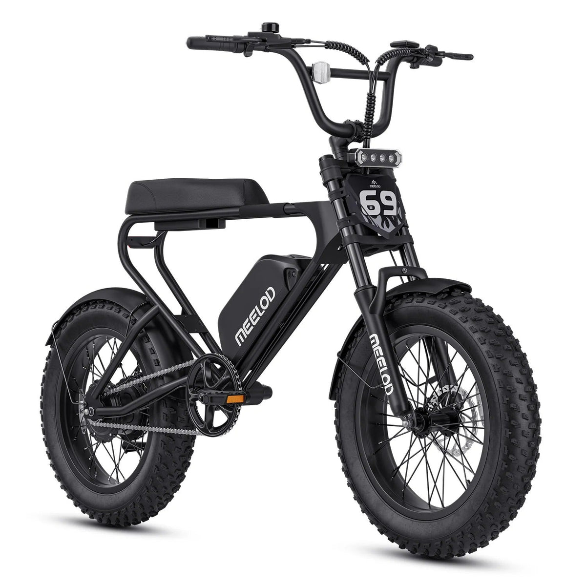 Meelod DK200F Moped-Style Fat Tire Electric Bike for Adults - ridemart