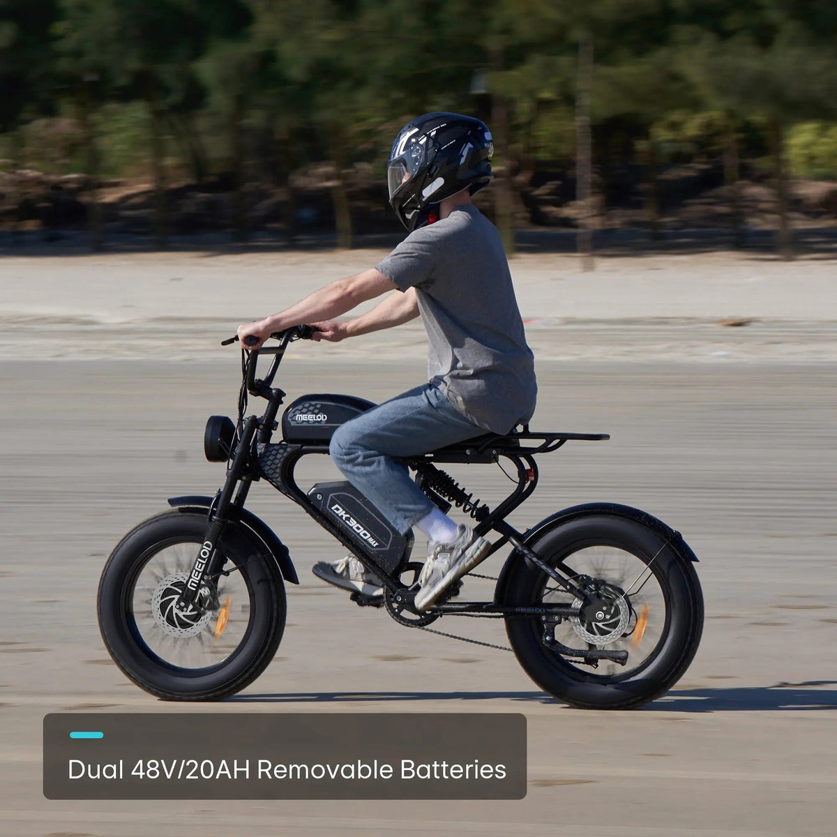 MEELOD DK300MAX Moped-Style Fat Tire Ebike - ridemart
