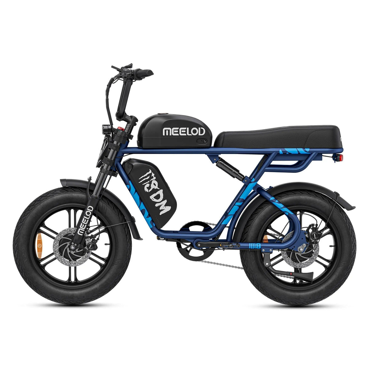 Meelod M8DM 2400W Dual Motor Dual Battery Fat Tire Ebike - ridemart
