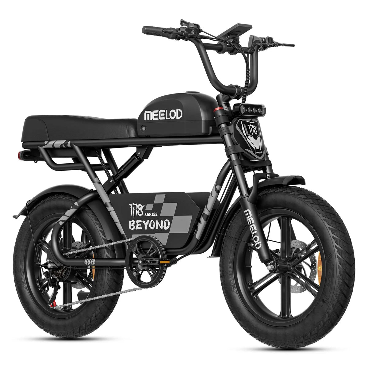 Meelod M8DM 2400W Dual Motor Dual Battery Fat Tire Ebike - ridemart