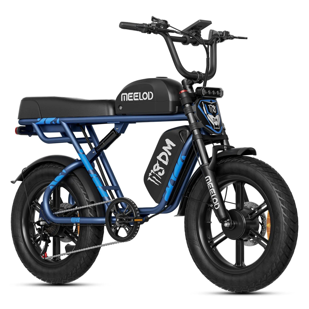 Meelod M8DM 2400W Dual Motor Dual Battery Fat Tire Ebike - ridemart