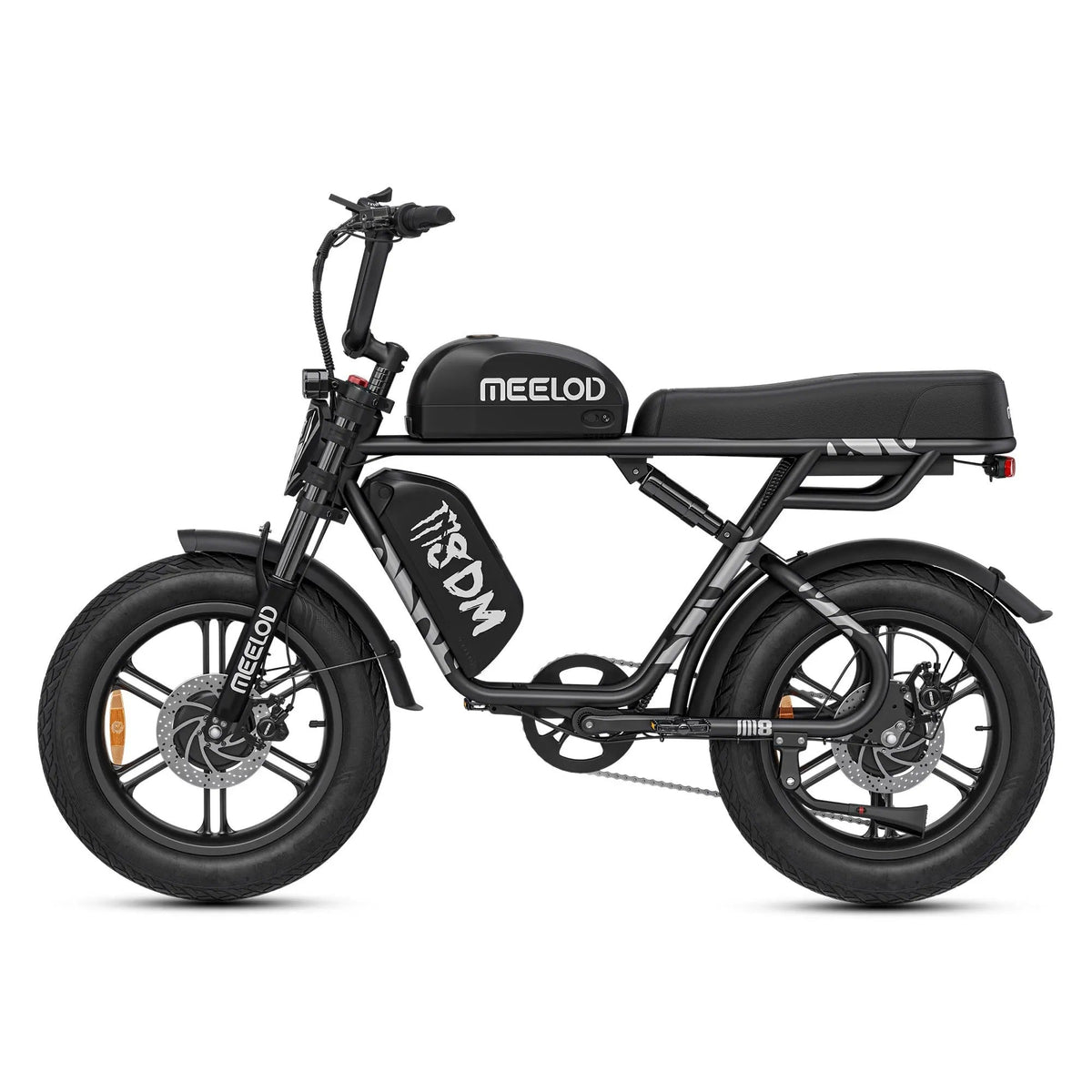 Meelod M8DM 2400W Dual Motor Dual Battery Fat Tire Ebike - ridemart