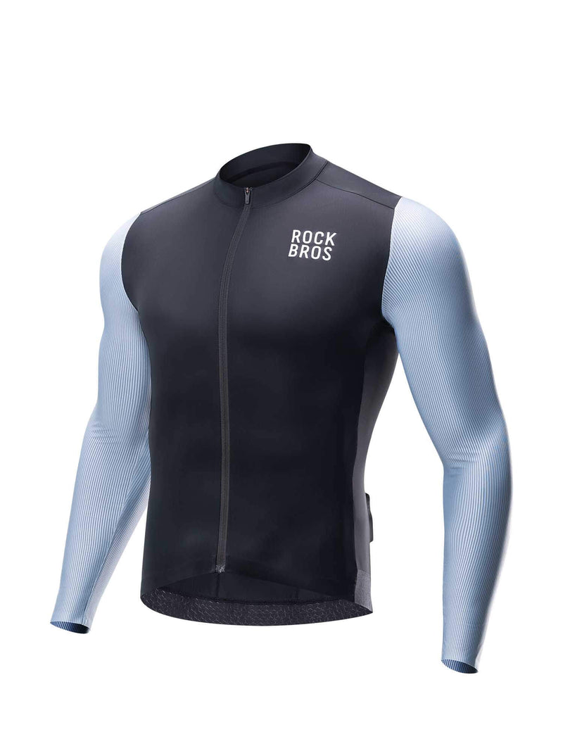 Men's Breathable Long-Sleeve Cycling Jersey-5