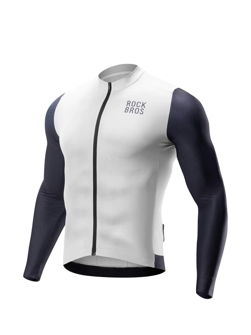 Men's Breathable Long-Sleeve Cycling Jersey-1
