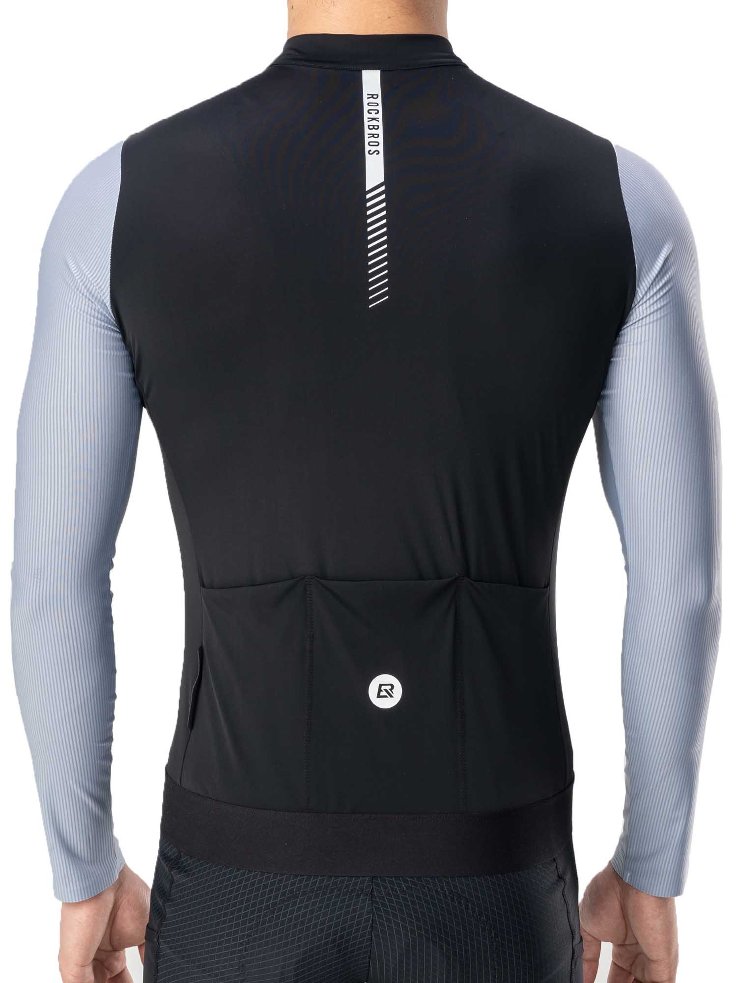 Men's Breathable Long-Sleeve Cycling Jersey-8