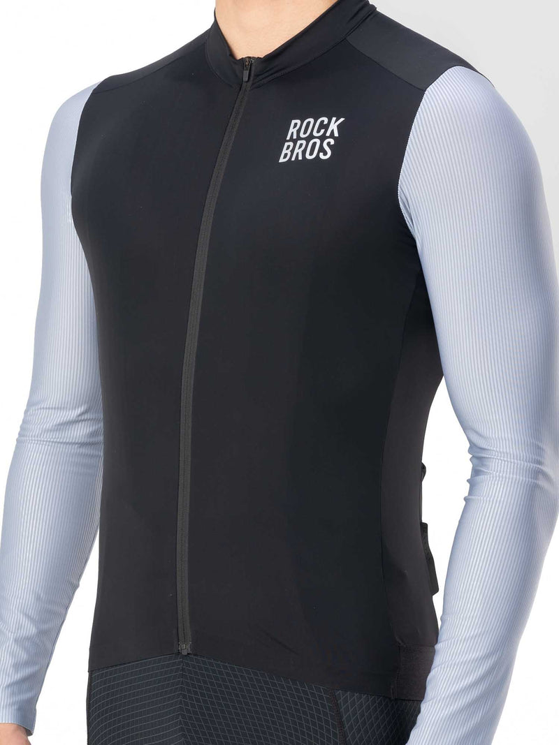 Men's Breathable Long-Sleeve Cycling Jersey-7