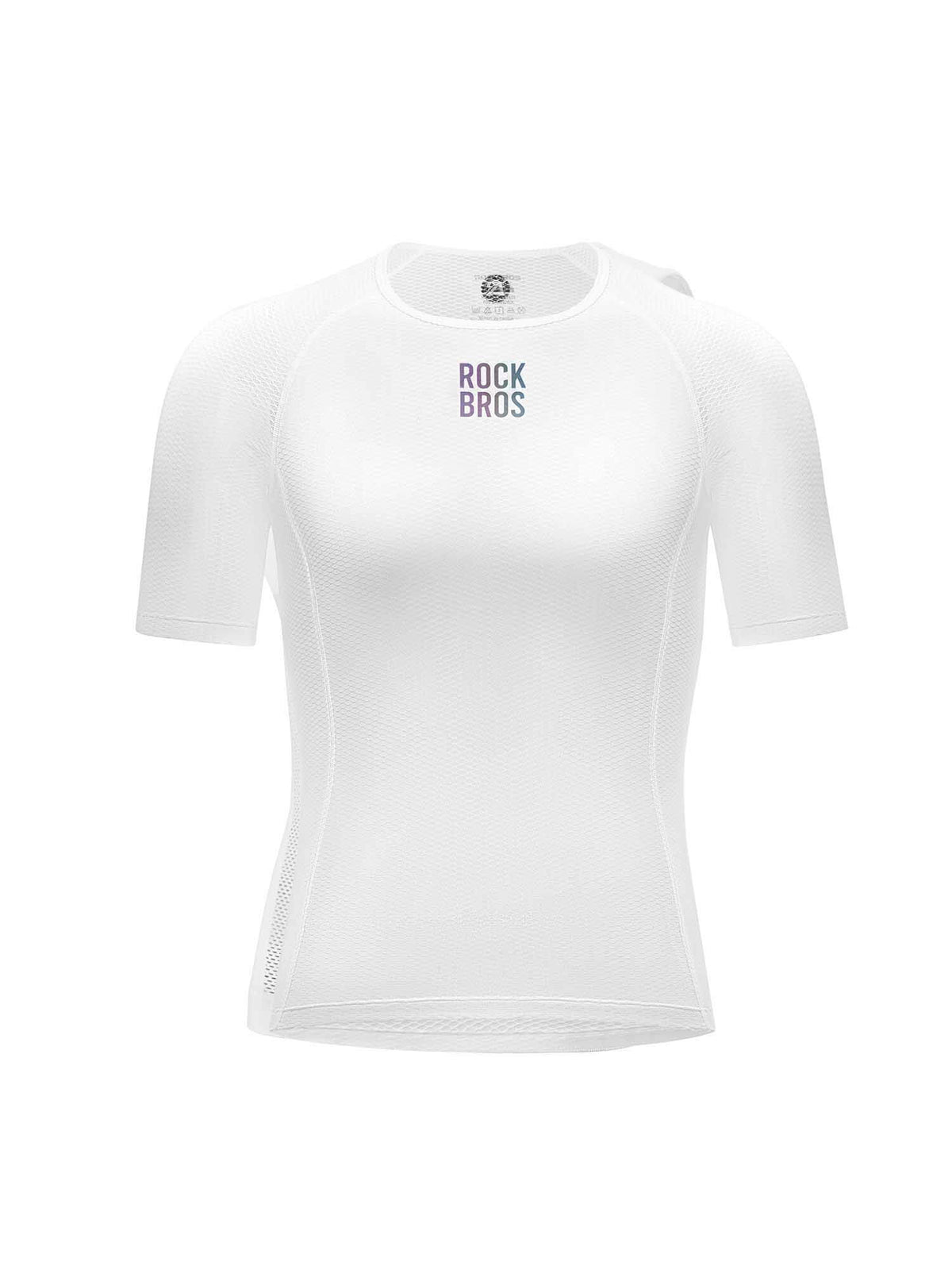 Men's White Short-Sleeve Cycling Base Layer - ridemart