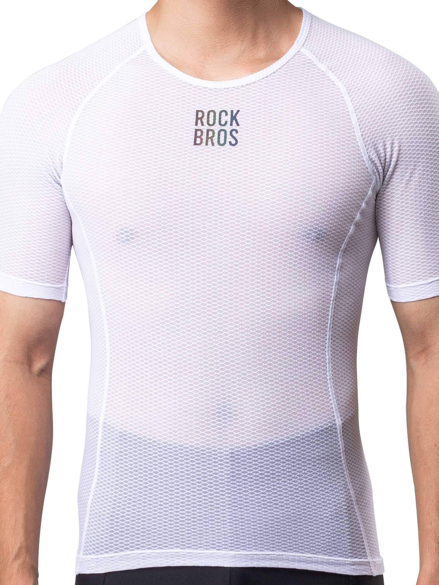 Men's White Short-Sleeve Cycling Base Layer-2