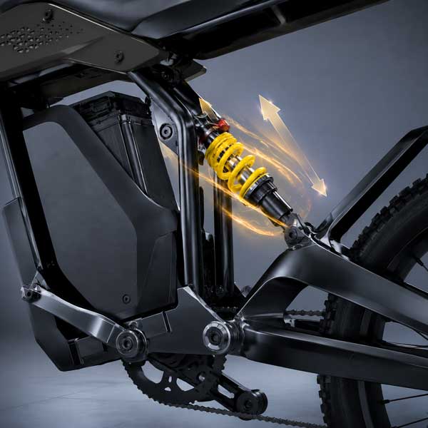 Ergonomic Riding & Shock Absorption