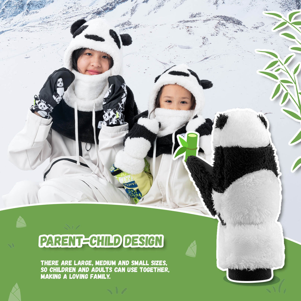 Panda Ski Gloves - ridemart
