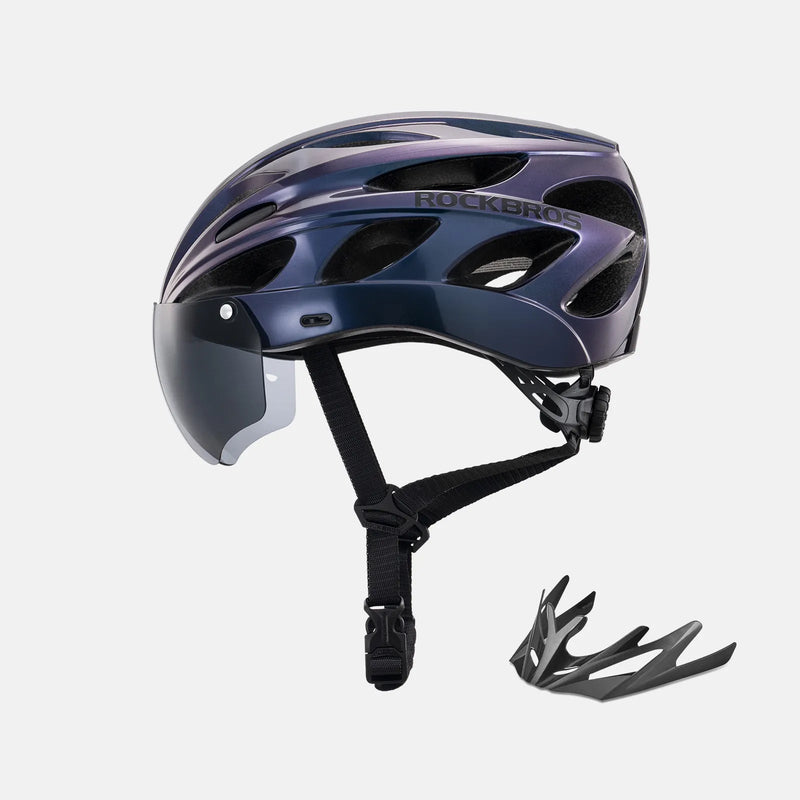 Pottier Bike Helmet with Visor and Goggles - ridemart