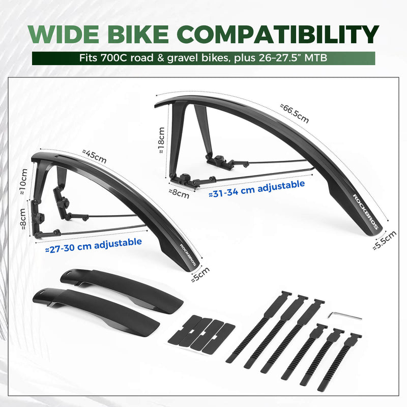 Quick Release Front & Rear Bike Fenders-2