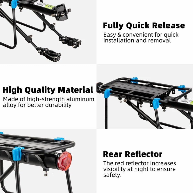 Quick Release Rear Bike Rack for Mountain Bikes - ridemart