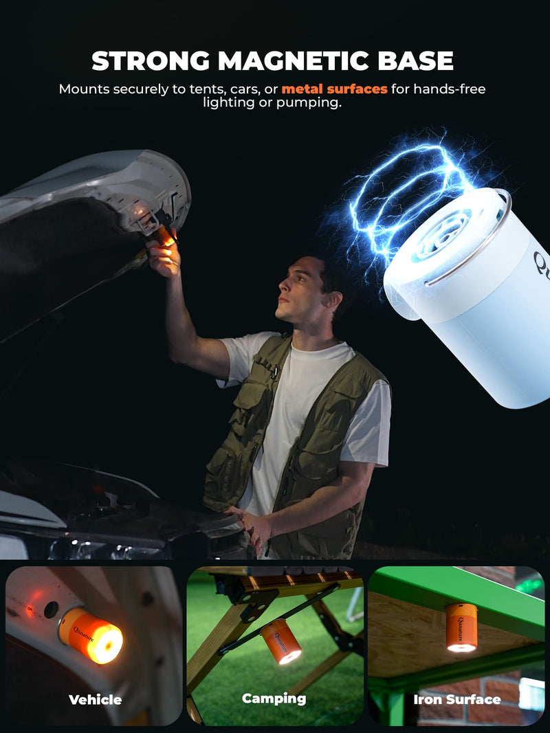 Qunature Mini Electric Air Pump for Camping & Outdoor Gear-26