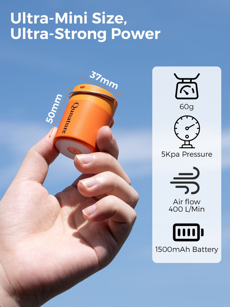Qunature Mini Electric Air Pump for Camping & Outdoor Gear-20