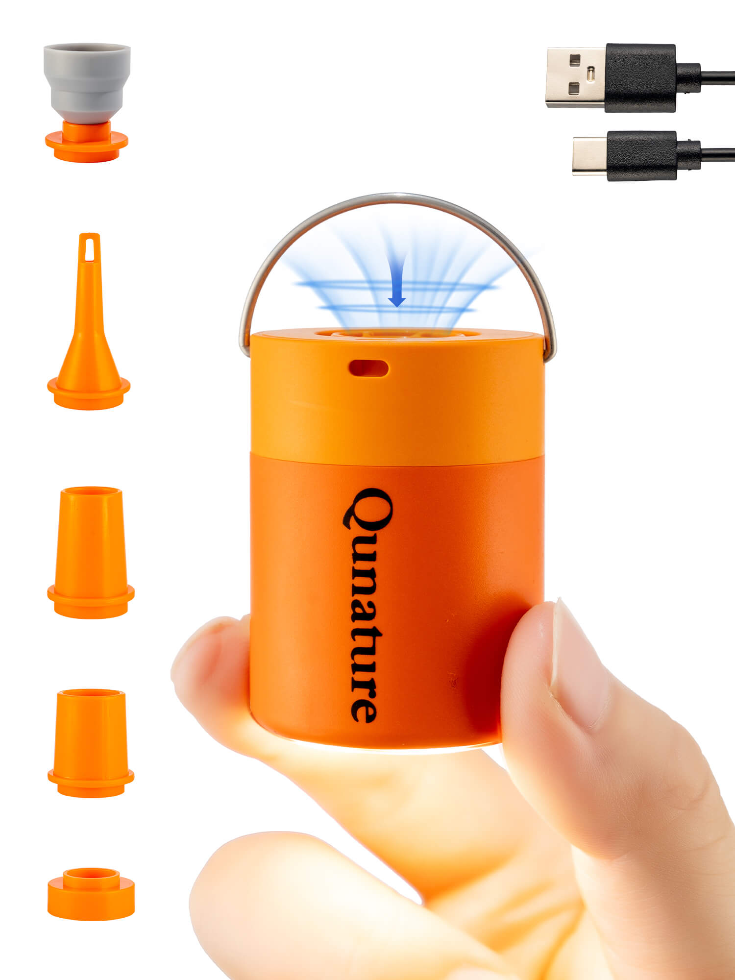 Qunature Mini Electric Air Pump for Camping & Outdoor Gear-10