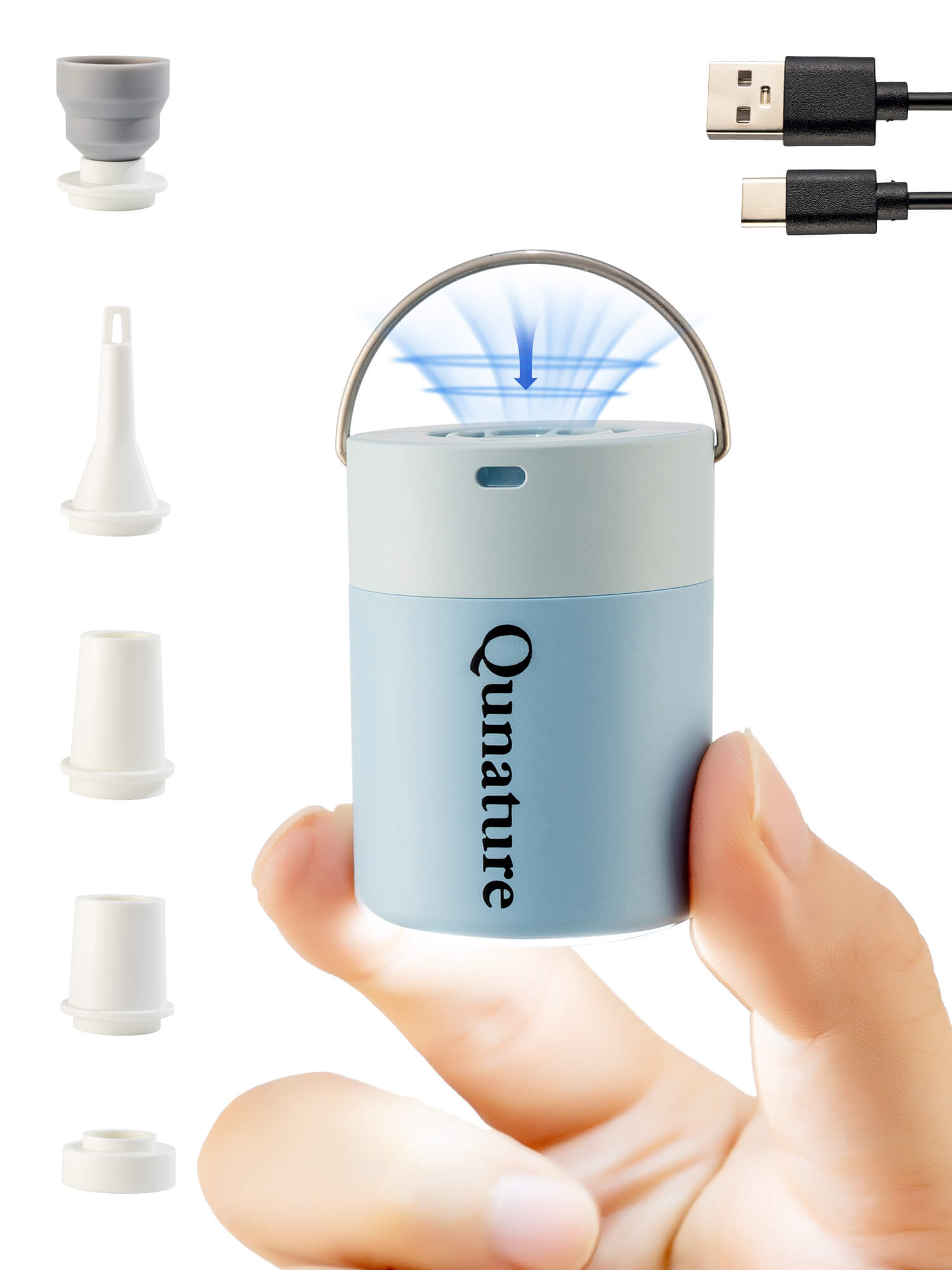 Qunature Mini Electric Air Pump for Camping & Outdoor Gear-6