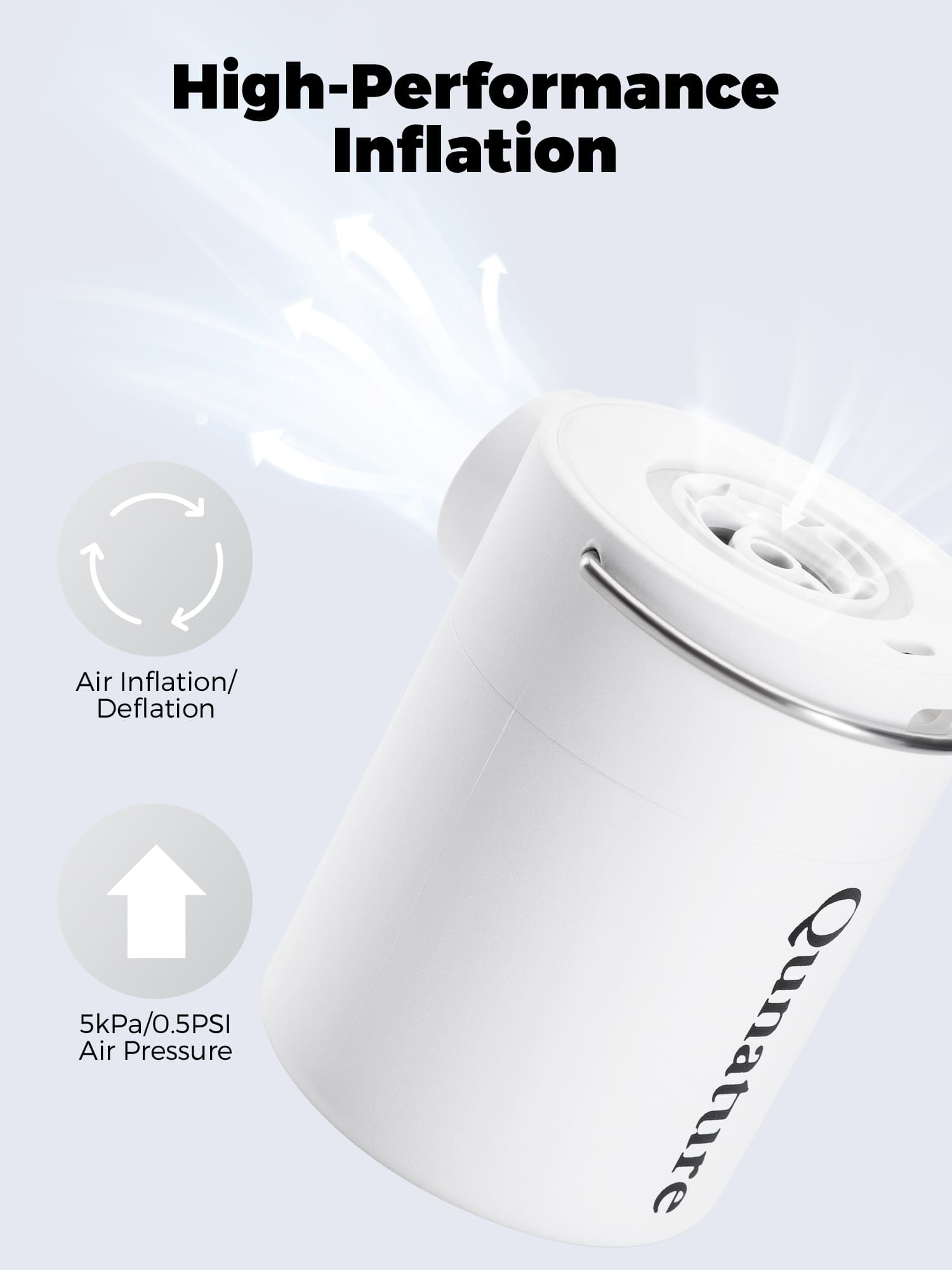 Qunature Mini Electric Air Pump for Camping & Outdoor Gear-18