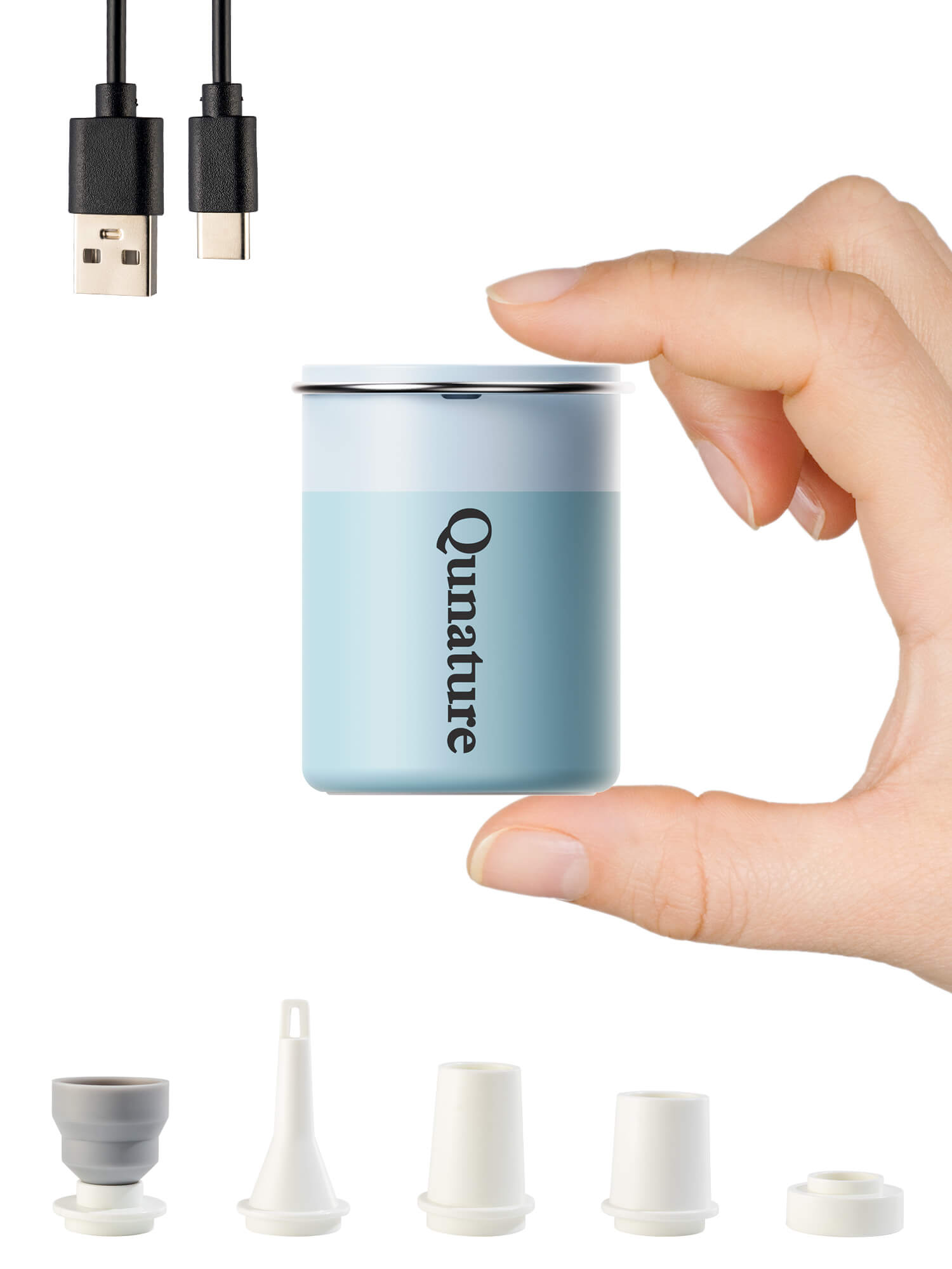 Qunature Mini Electric Air Pump for Camping & Outdoor Gear-9