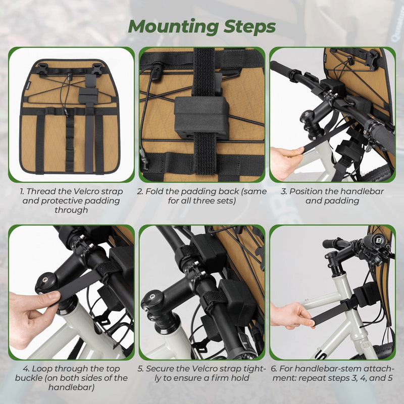 Bikepacking Adjustable Handlebar Bag Cradle-10