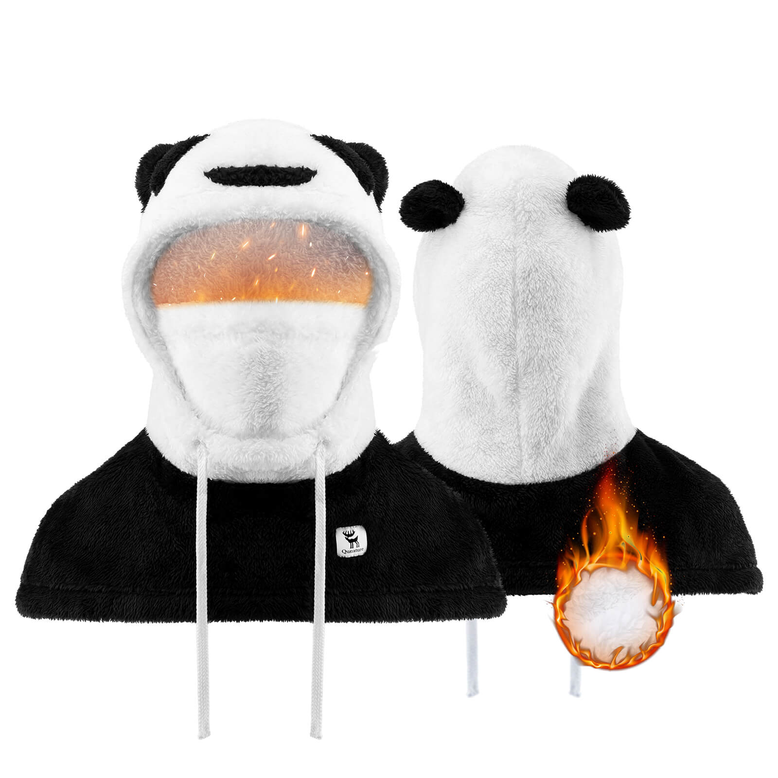 Qunature Panda Head Cover for Kids and Adults-1