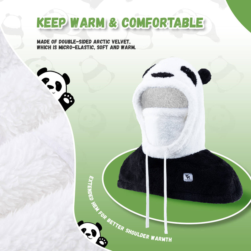 Qunature Panda Head Cover for Kids and Adults-2