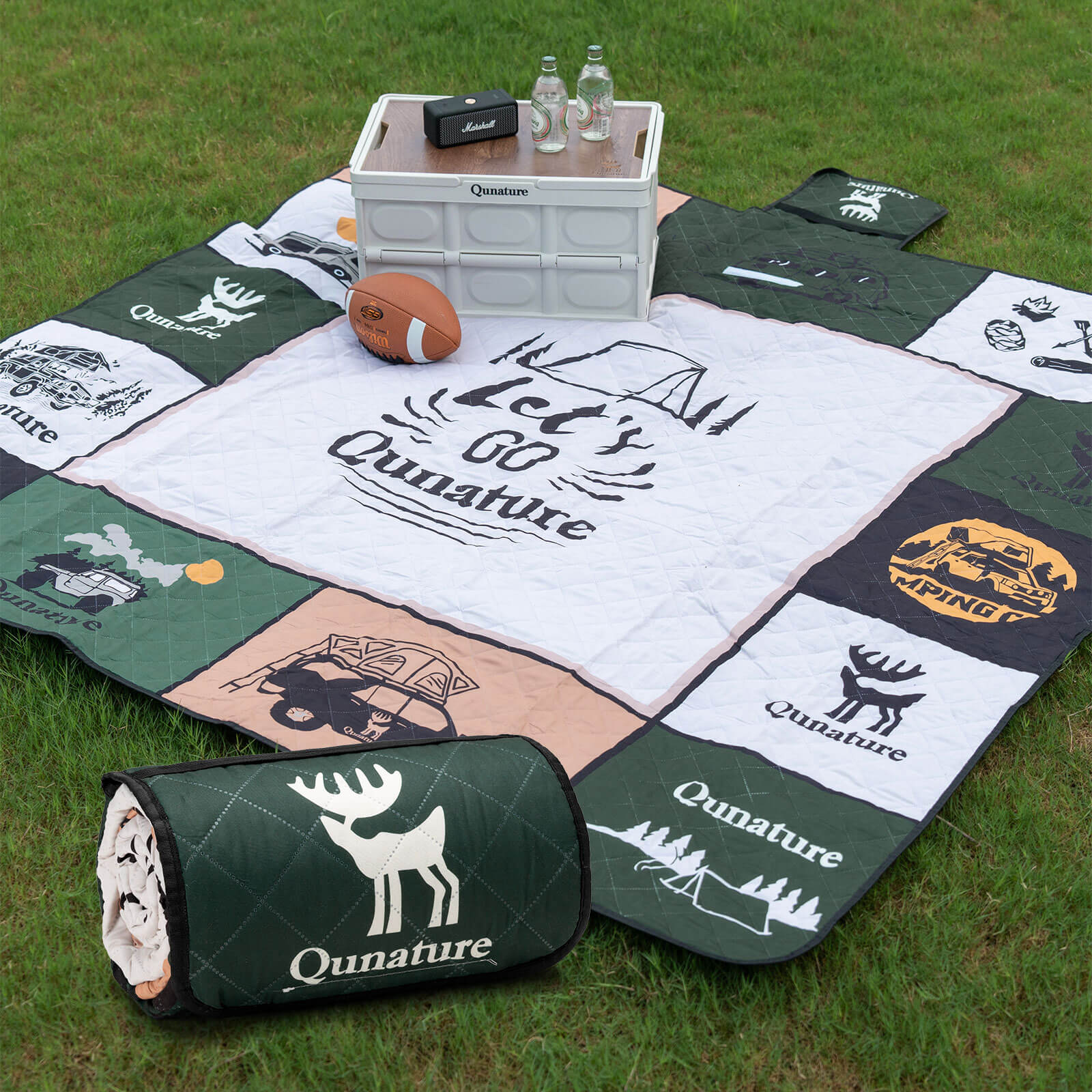 Qunature Picnic Blanket for 6-8 People-2