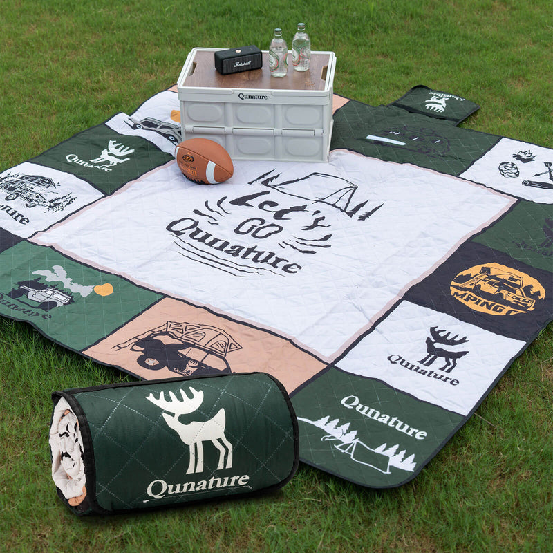 Qunature Picnic Blanket for 6-8 People-2