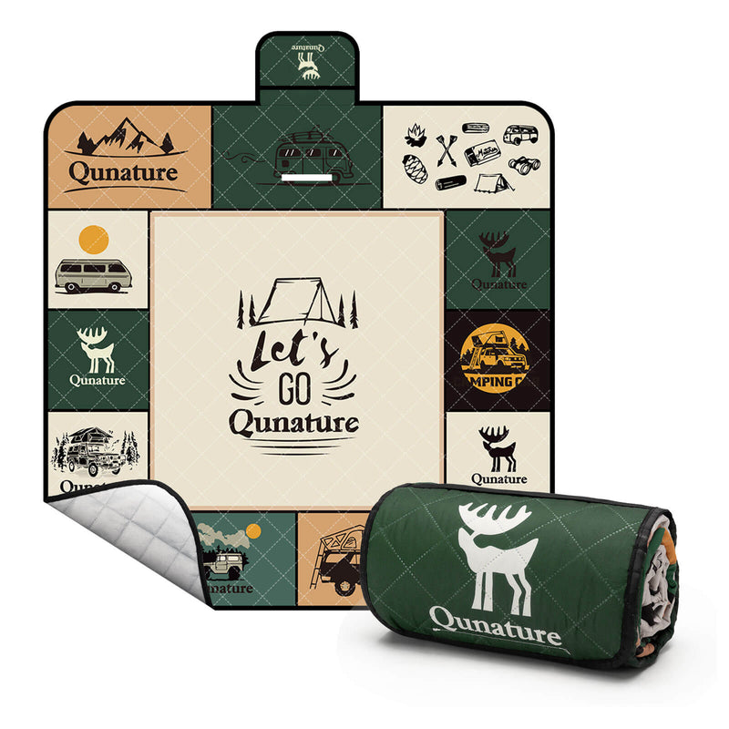 Qunature Picnic Blanket for 6-8 People-1