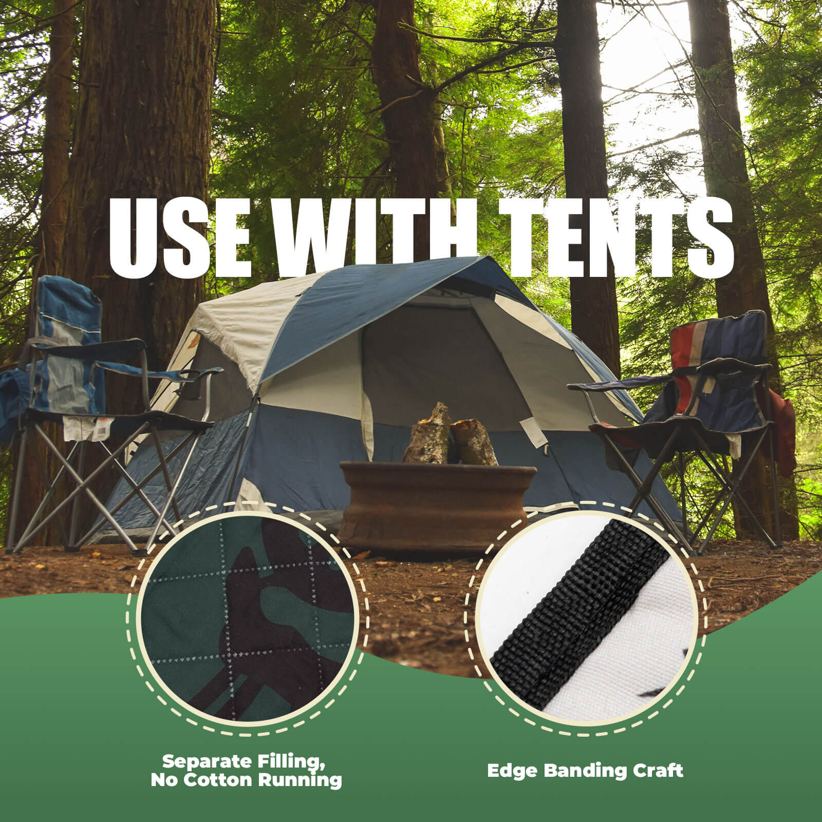 Qunature Picnic Blanket for 6-8 People-7
