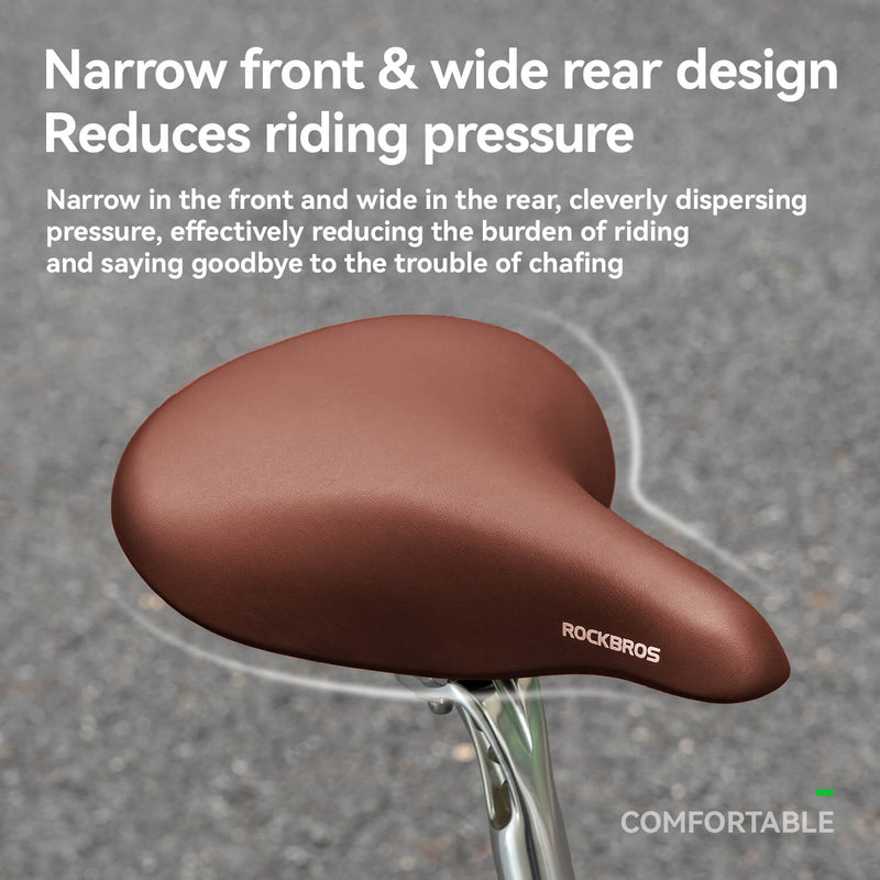 Retro Comfort Bike Saddle - ridemart