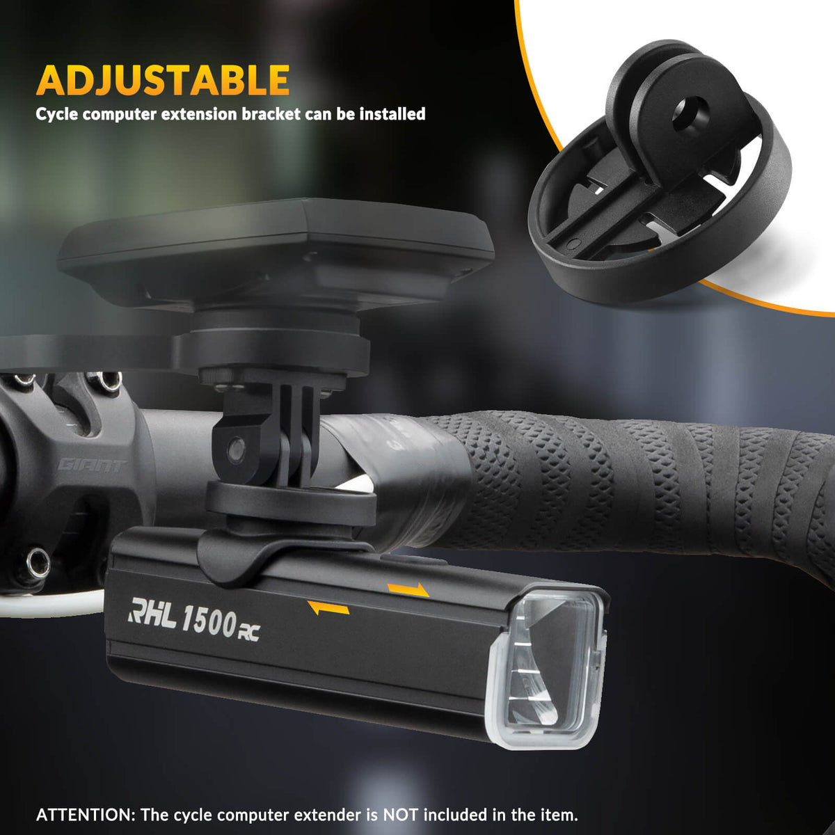 RHL1500 Bike Front Light with Intelligent Temperature Control - ridemart