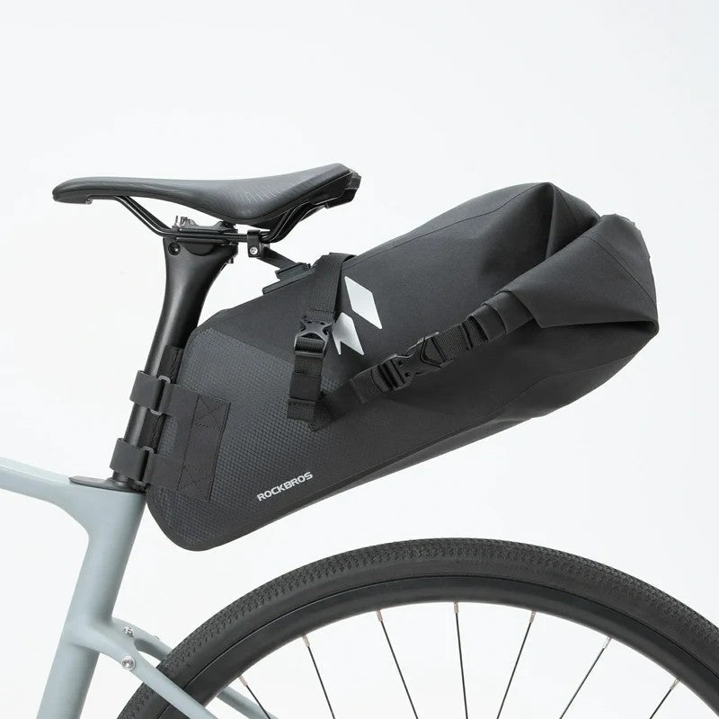 RideMate Waterproof Bike Tail Bag - 13L