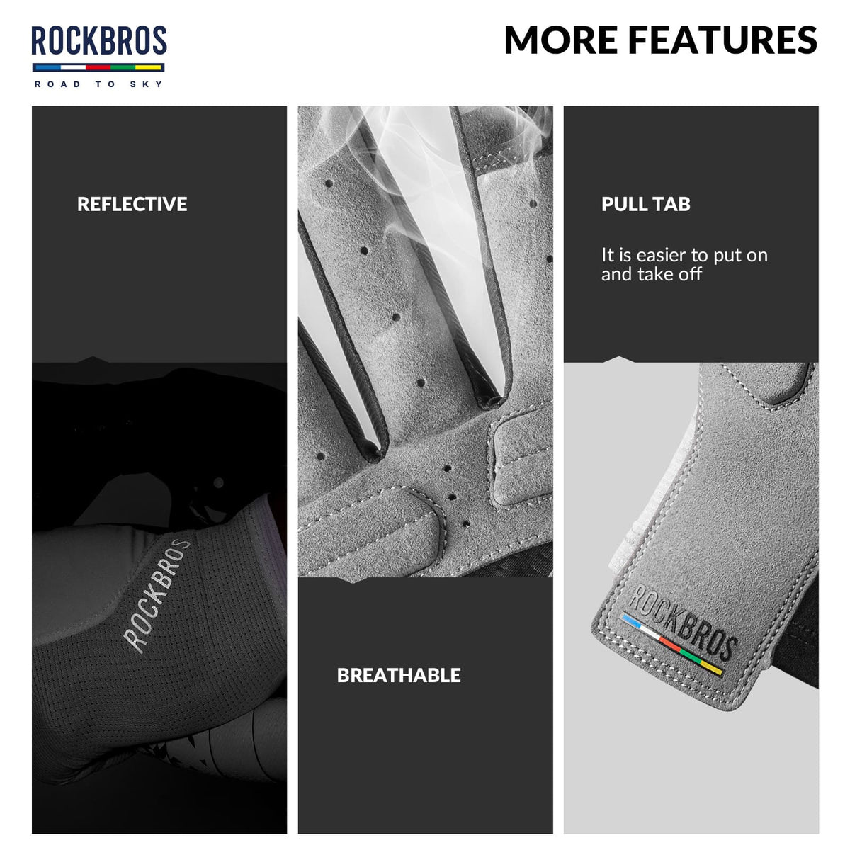 ROAD TO SKY Breathable Anti-Slip Full Finger Cycling Gloves - ridemart