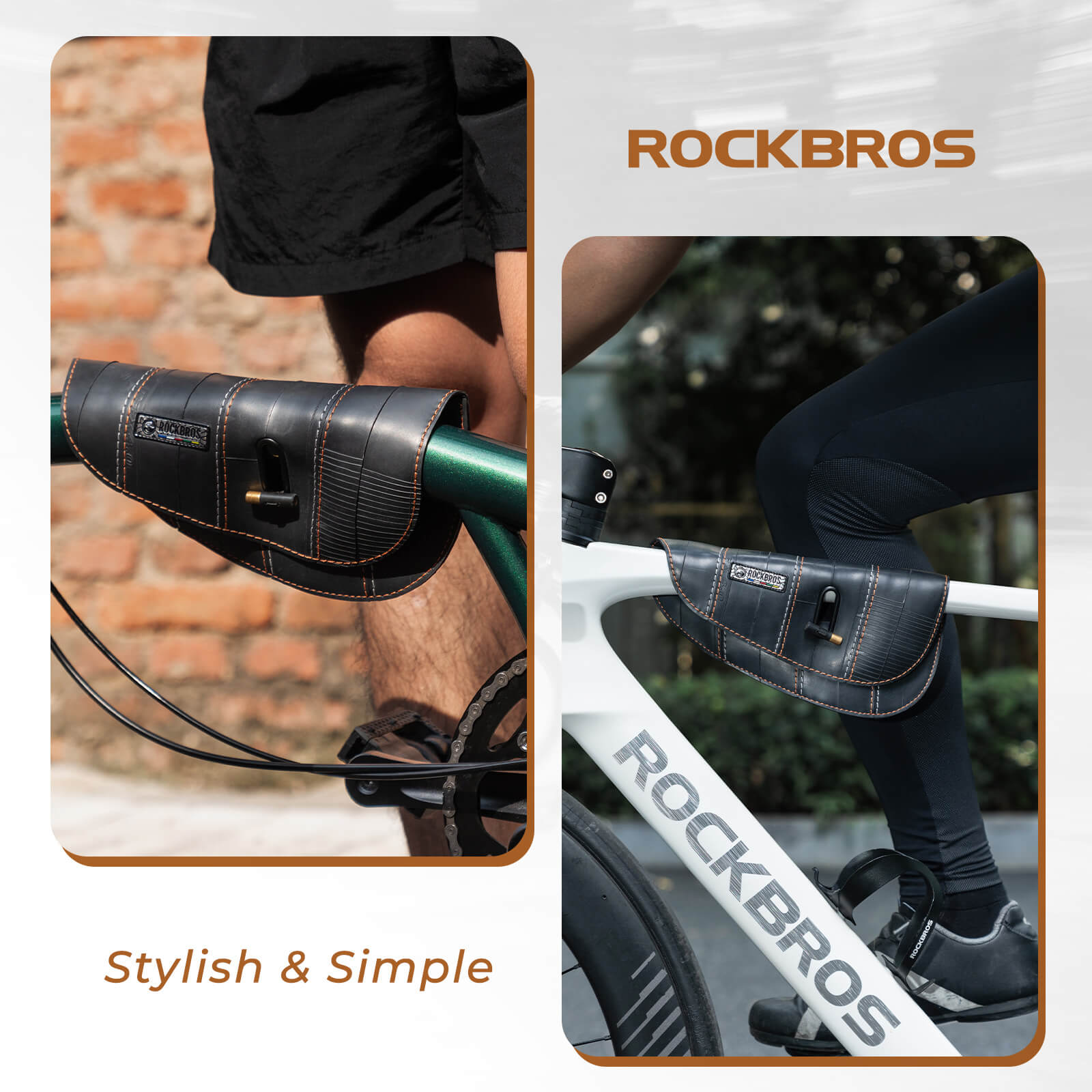 ROAD TO SKY Recycled Tire Bike Frame Bag - 0.5L-8