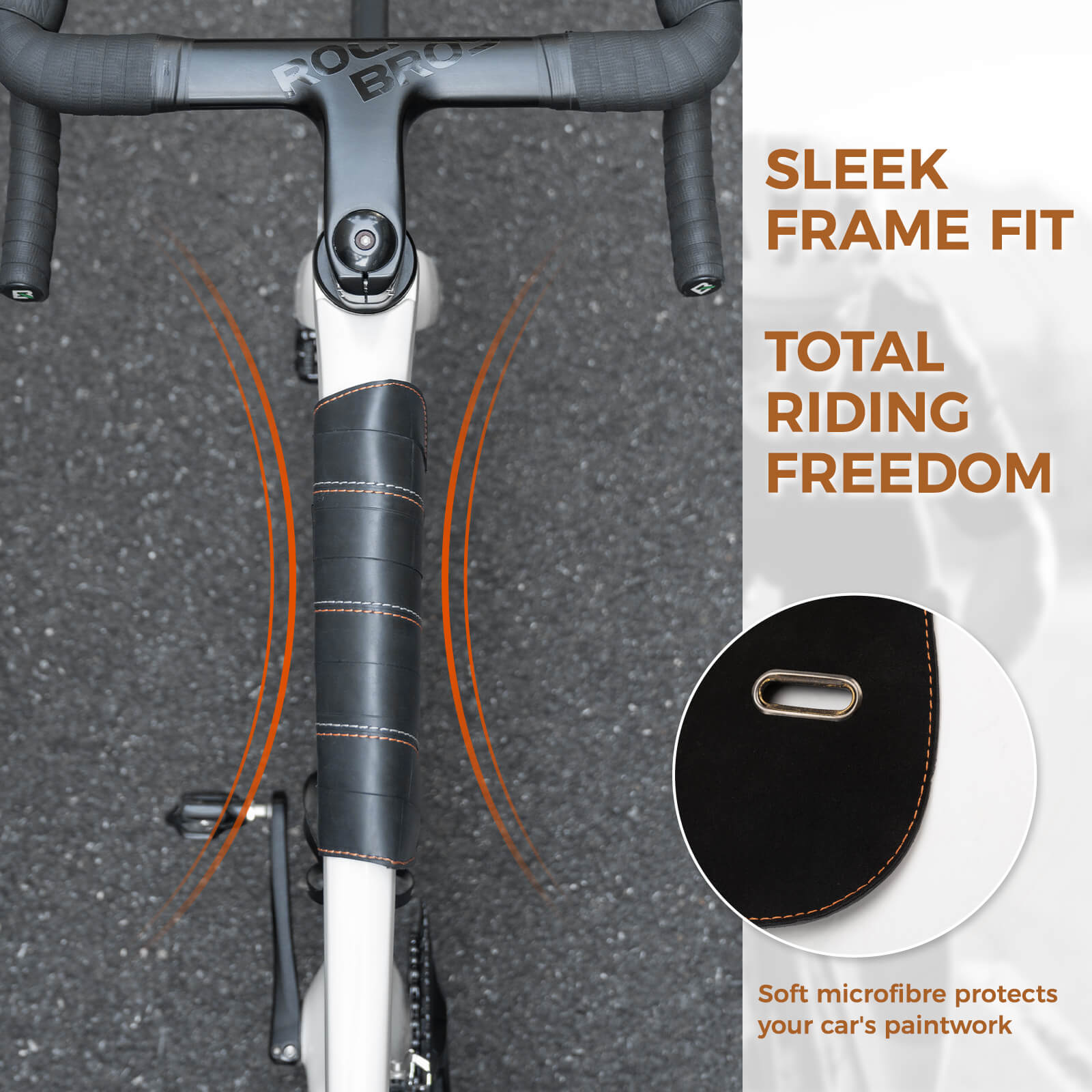 ROAD TO SKY Recycled Tire Bike Frame Bag - 0.5L-4