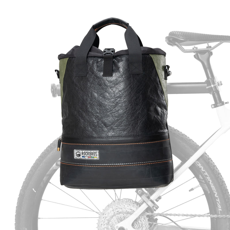 ROAD TO SKY Recycled Tire Bike Panniers - 12L-4