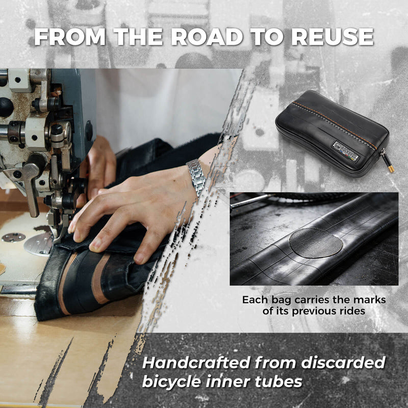 ROAD TO SKY Recycled Tire Bike Wallet - 0.4L-4