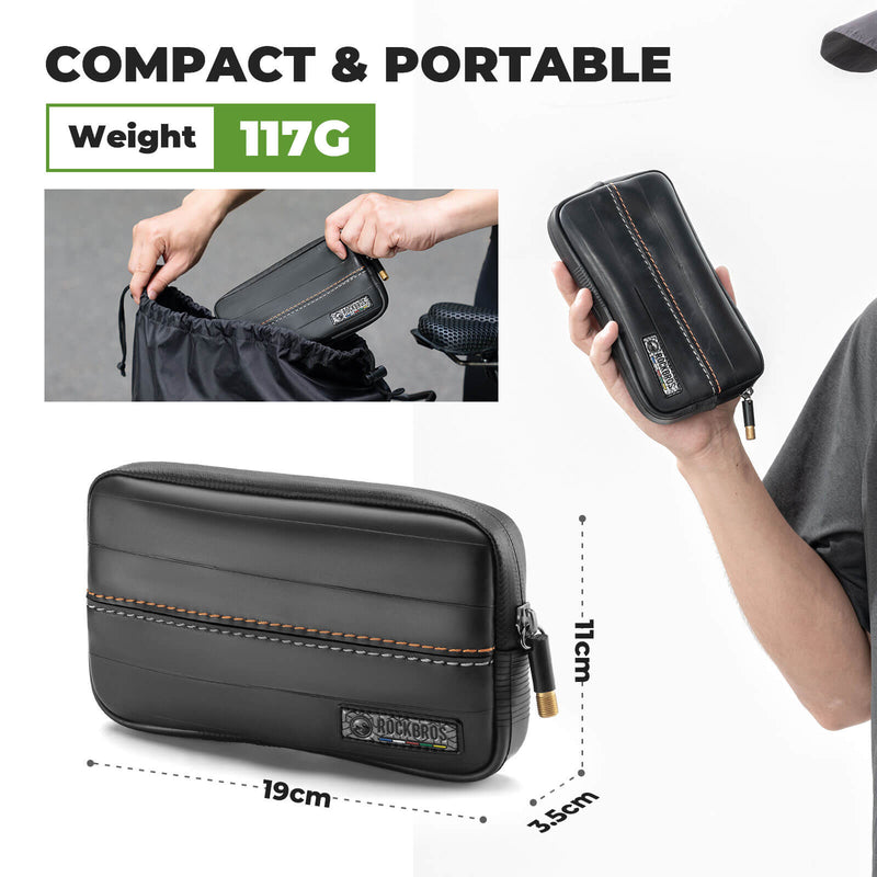 ROAD TO SKY Recycled Tire Bike Wallet - 0.4L-5