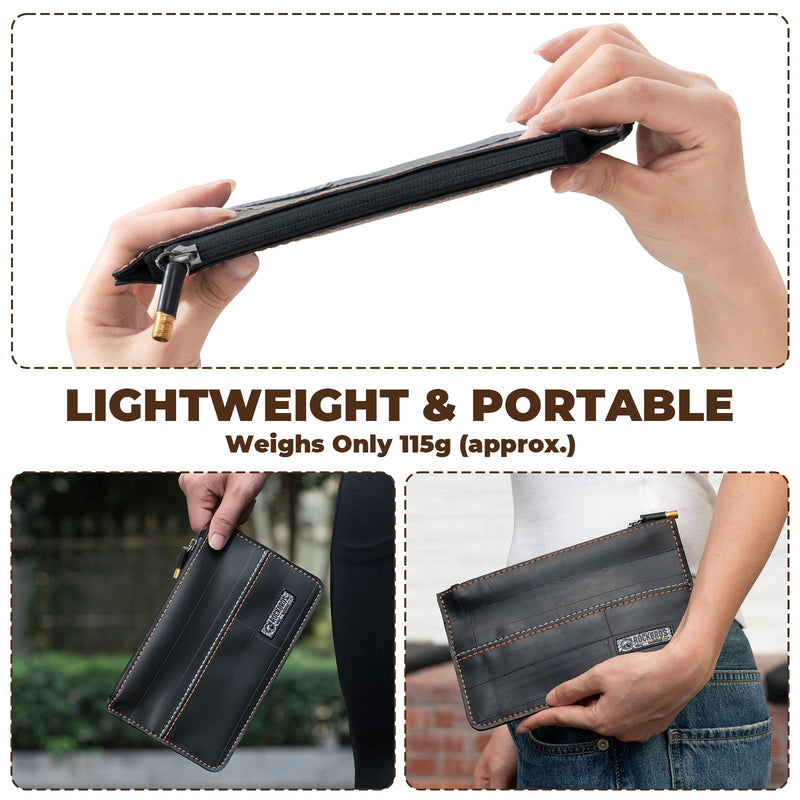 ROAD TO SKY Recycled Tire Bike Wallet - 0.7L-10