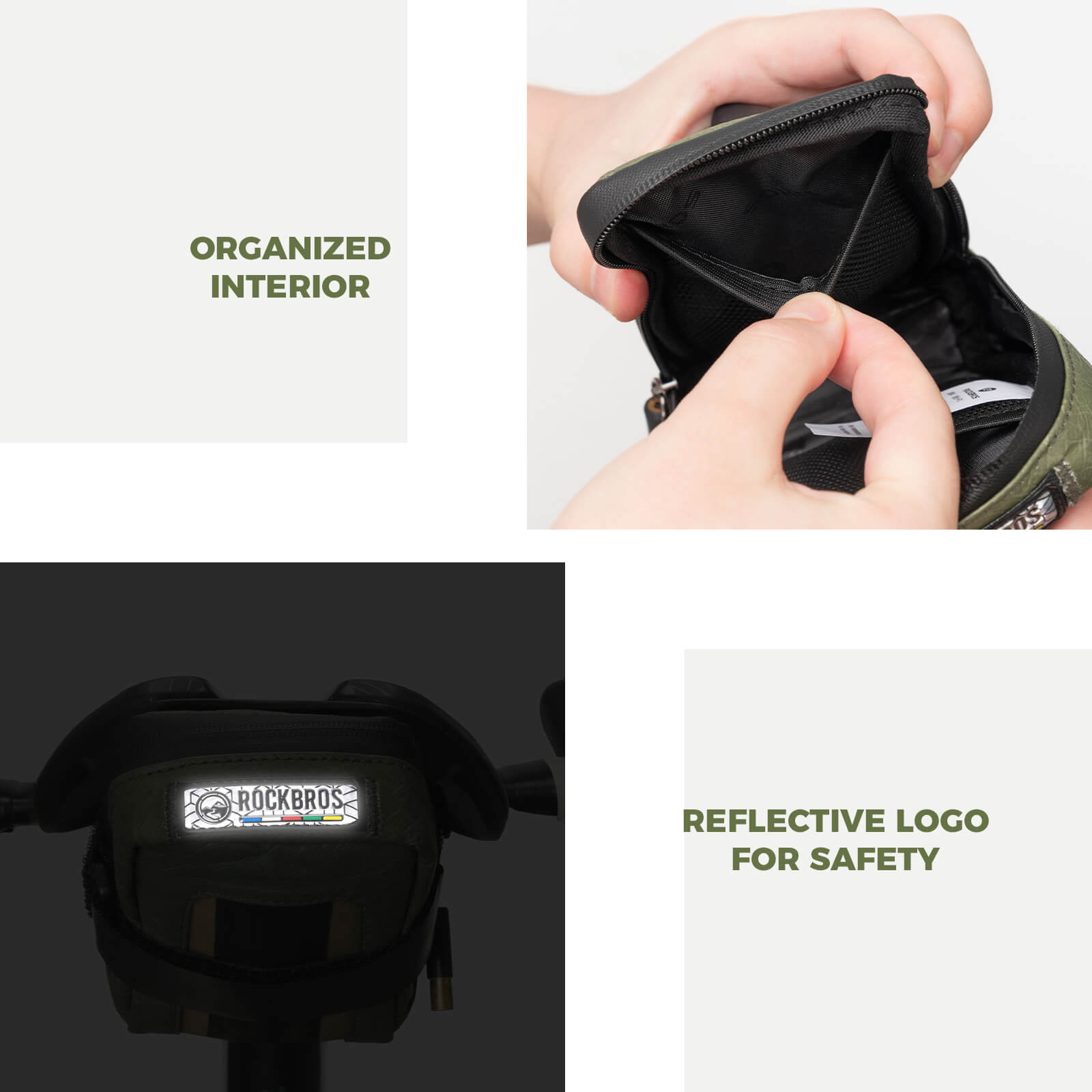 ROAD TO SKY Recycled Tire Mini Bike Saddle Bag - 0.4L-4