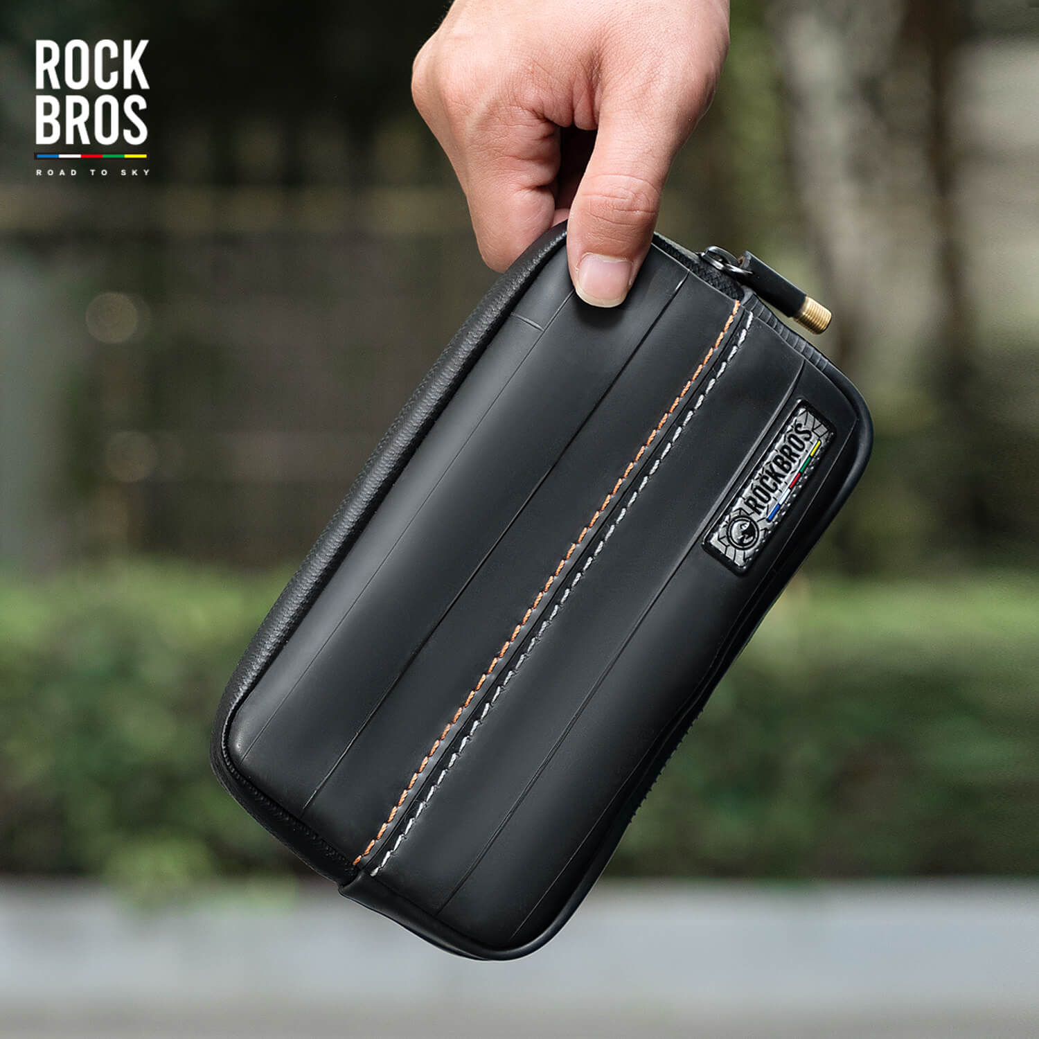 ROAD TO SKY Recycled Tire Bike Wallet - 0.4L-9